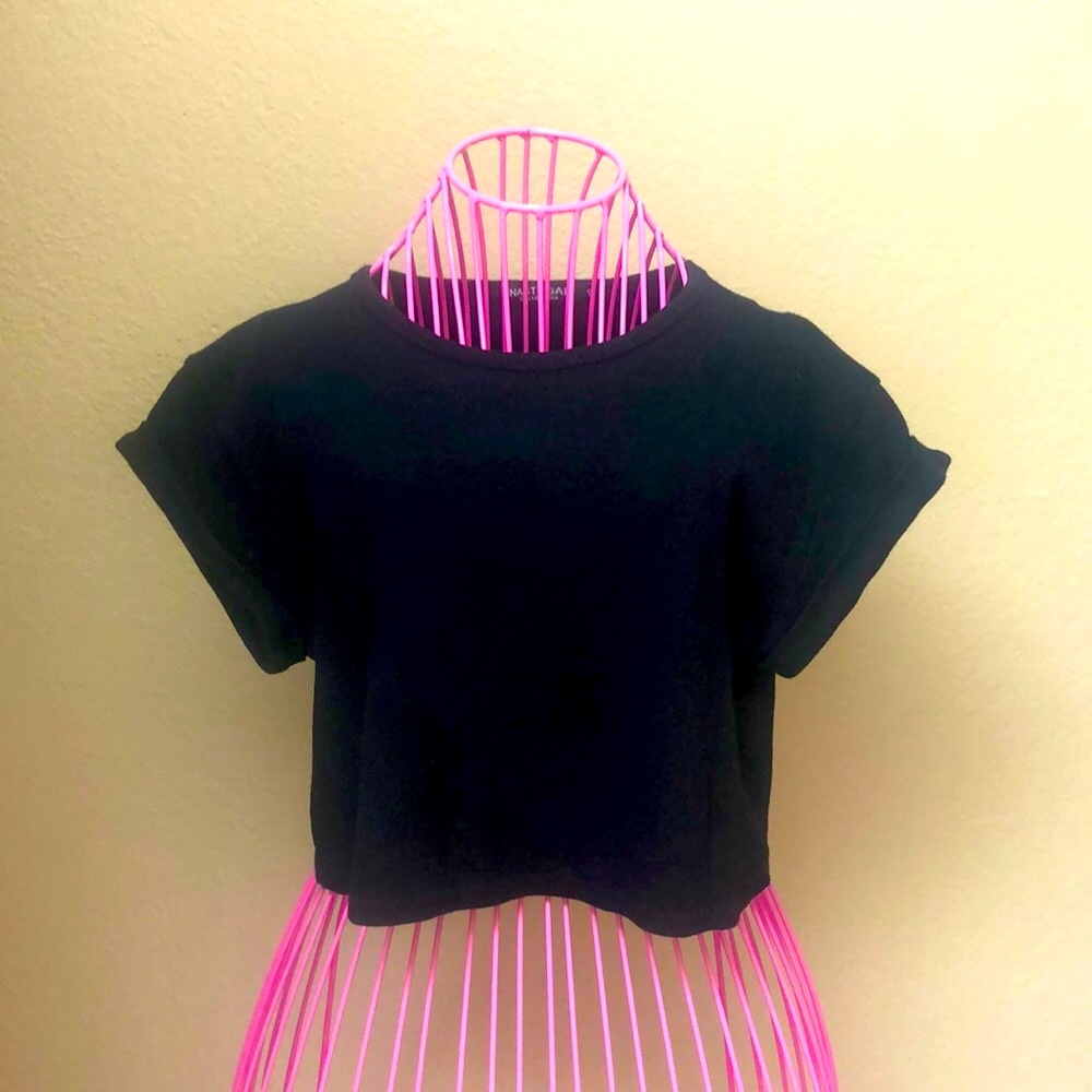 Nasty Gal cropped short sleeved T